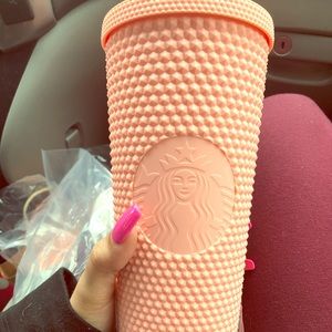 Starbucks Pink Matte studded cup